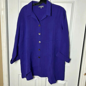Habitat shirt /tunic, purple women NWT med &large.oversized. Hi-lo, boho,
